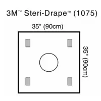3M #1075, 3M Steri-Drape Wound Edge Protector, 1075, 35 IN x 35 IN, Ring diameter 8 5/8 IN, 10 EA/BX 4 BX/CS Image 3M #1075, 3M Steri-Drape Wound Edge Protector, 1075, 35 IN x 35 IN, Ring diameter 8 5/8 IN, 10 EA/BX 4 BX/CS Image