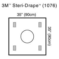3M #1076, 3M Steri-Drape Wound Edge Protector, 1076, 35 IN x 35 IN, Ring diameter 10 IN, 10 EA/BX, 4BX/CS Image 3M #1076, 3M Steri-Drape Wound Edge Protector, 1076, 35 IN x 35 IN, Ring diameter 10 IN, 10 EA/BX, 4BX/CS Image