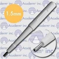 Acuderm #P1550, Punch Dermal Biopsy Acu-Punch SS 1.5mm Ribbed Strl Disp 50/Bx Image Acuderm #P1550, Punch Dermal Biopsy Acu-Punch SS 1.5mm Ribbed Strl Disp 50/Bx Image