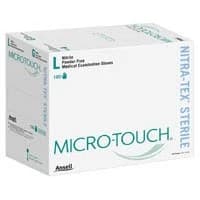 Ansell Healthcare #6034154, GLOVE, EXAM, STERILE, MCRO-TCH NITRA-TEX, XL, 200/CS Image Ansell Healthcare #6034154, GLOVE, EXAM, STERILE, MCRO-TCH NITRA-TEX, XL, 200/CS Image