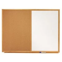 Boone International #919738, Board Quartet Cork/ Dry Erase Combo 48x36" Oak Frame w/ Tray Pk Image Boone International #919738, Board Quartet Cork/ Dry Erase Combo 48x36" Oak Frame w/ Tray Pk Image