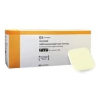 Cardinal Health #55535PAMD, Antimicrobial Foam Dressing Plus, 3.5" x 3", Fenestrated with Topsheet, 10/BX, 5 BX/CS Image Cardinal Health #55535PAMD, Antimicrobial Foam Dressing Plus, 3.5" x 3", Fenestrated with Topsheet, 10/BX, 5 BX/CS Image