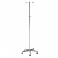 Cardinal Health #C11350, IV Pole with 5 Legs and 2 Rams Horn Hooks, 1/ea Image Cardinal Health #C11350, IV Pole with 5 Legs and 2 Rams Horn Hooks, 1/ea Image