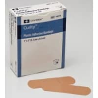 Covidien #44115, Bandage Adhesive Plastic Strip 1x3" Curity Flexible Perf 50/Bx, 72 BX/CA Image Covidien #44115, Bandage Adhesive Plastic Strip 1x3" Curity Flexible Perf 50/Bx, 72 BX/CA Image