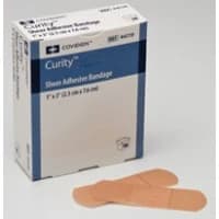 Covidien #44119, Bandage Adhesive Sheer Strip 1x3" Curity Flexible Flesh 50/Bx, 72 BX/CA Image Covidien #44119, Bandage Adhesive Sheer Strip 1x3" Curity Flexible Flesh 50/Bx, 72 BX/CA Image