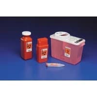 Covidien #8303SA, SharpSafety Sharps Container, Transportable, Red, 1 Quart Image Covidien #8303SA, SharpSafety Sharps Container, Transportable, Red, 1 Quart Image