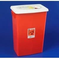 Covidien #8980S, Container Sharps 8gal Plastic Temporary Closure Red Ea, 10 EA/CA Image Covidien #8980S, Container Sharps 8gal Plastic Temporary Closure Red Ea, 10 EA/CA Image