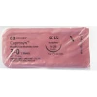 Covidien #GC122, Suture 3-0 Polymer V-20 Caprosyn Undyed 30" Monofilament 36/Bx Image Covidien #GC122, Suture 3-0 Polymer V-20 Caprosyn Undyed 30" Monofilament 36/Bx Image