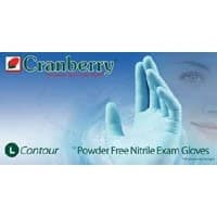 Cranberry USA #3119, Contour PF Nitrile Gloves X-Large 100/BX, 10 BX/CS Image Cranberry USA #3119, Contour PF Nitrile Gloves X-Large 100/BX, 10 BX/CS Image