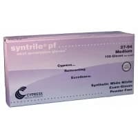 Cypress Medical #27-94, GLOVE SYNTRILE PFNITRILE WHI MED, 1000 EA/CS Image Cypress Medical #27-94, GLOVE SYNTRILE PFNITRILE WHI MED, 1000 EA/CS Image