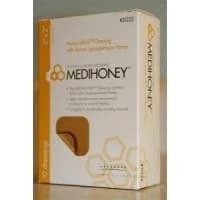 Derma Sciences #31222, DRESSING MEDIHONEY HYDROCOLLOID 2 X 2, 10/BX Image Derma Sciences #31222, DRESSING MEDIHONEY HYDROCOLLOID 2 X 2, 10/BX Image