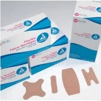 Dynarex #3615, Bandage Adhesive Fabric Flesh 3/8x1-13/16" 2400/Ca Image Dynarex #3615, Bandage Adhesive Fabric Flesh 3/8x1-13/16" 2400/Ca Image