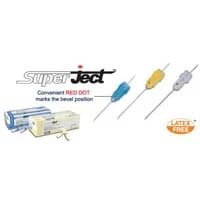 Exel International #26557, Needle 27g Dental SuperJect Dot Lng Strl Yellow 10Bx/Ca Image Exel International #26557, Needle 27g Dental SuperJect Dot Lng Strl Yellow 10Bx/Ca Image