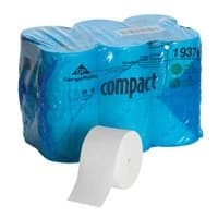 Georgia Pacific #19374, Tissue Toilet Compact 1-Ply White Coreless High Capacity 18RL/Ca Image Georgia Pacific #19374, Tissue Toilet Compact 1-Ply White Coreless High Capacity 18RL/Ca Image