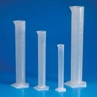 Globe Scientific #601079, GRADUATED CYLINDER, PP, MOLDED GRADS, 100ML, 30/CS Image Globe Scientific #601079, GRADUATED CYLINDER, PP, MOLDED GRADS, 100ML, 30/CS Image