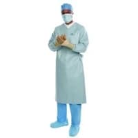 Halyard Health #44675, Surgical Gown with Towel Aero Chrome Adult 2X-Large Silver Sterile AAMI Level-4, 28 Per/Cs Image Halyard Health #44675, Surgical Gown with Towel Aero Chrome Adult 2X-Large Silver Sterile AAMI Level-4, 28 Per/Cs Image