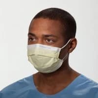 Halyard Health #47117, MASK, PROCEDURE, PLEATED, EARLOOPS, YELLOW, 50 PER/BX Image Halyard Health #47117, MASK, PROCEDURE, PLEATED, EARLOOPS, YELLOW, 50 PER/BX Image