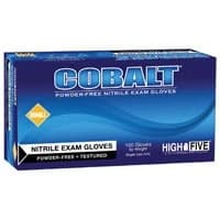 High Five Product #N192, Glove Exam PF Nitrile Medium Blue Cobalt 100/Bx, 10 BX/CA Image High Five Product #N192, Glove Exam PF Nitrile Medium Blue Cobalt 100/Bx, 10 BX/CA Image