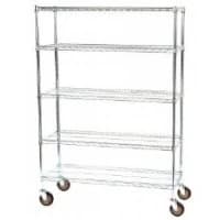 Lakeside Mfg Co #R2436CUC-2, Cart Heavy Duty 24x36x39" Wire 2 Shelf 4-5" Swivel Casters Ea Image Lakeside Mfg Co #R2436CUC-2, Cart Heavy Duty 24x36x39" Wire 2 Shelf 4-5" Swivel Casters Ea Image