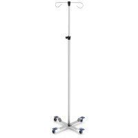 Mac Medical #IVS-5002, IV Stands 4-Leg 2-Hook Hand Operated, Each Image Mac Medical #IVS-5002, IV Stands 4-Leg 2-Hook Hand Operated, Each Image