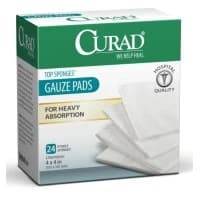 Medline #CUR21442, GAUZE, SPONGE, POST-OP, 4"X4", STERILE, 24 BX/CS, 24 EA/CS, 4 CT/CS Image Medline #CUR21442, GAUZE, SPONGE, POST-OP, 4"X4", STERILE, 24 BX/CS, 24 EA/CS, 4 CT/CS Image