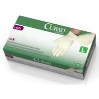 Medline #CUR8106, GLOVE, EXAM, LATEX, CURAD, PF, LG, 100 EA/BX, 10 BX/CS Image Medline #CUR8106, GLOVE, EXAM, LATEX, CURAD, PF, LG, 100 EA/BX, 10 BX/CS Image