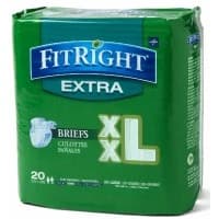 Medline #FITEXTRAXXL, FitRight Extra Briefs, XX-LARGE, 60" - 69" (152 cm - 175 cm), 80 EA/CS Image Medline #FITEXTRAXXL, FitRight Extra Briefs, XX-LARGE, 60" - 69" (152 cm - 175 cm), 80 EA/CS Image
