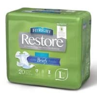 Medline #FITRESTORELG, FitRight Restore Super Briefs, Large (blue), 48 - 58" (122 - 147 cm), 80 EA/CS Image Medline #FITRESTORELG, FitRight Restore Super Briefs, Large (blue), 48 - 58" (122 - 147 cm), 80 EA/CS Image