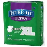 Medline #FITULTRAXLG, FitRight Ultra Briefs Heavy Absorbency, X-LARGE, 59" - 66" (150 CM - 168 CM), 80 EA/CS Image Medline #FITULTRAXLG, FitRight Ultra Briefs Heavy Absorbency, X-LARGE, 59" - 66" (150 CM - 168 CM), 80 EA/CS Image
