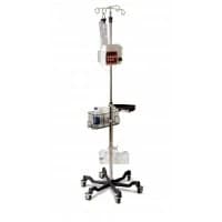 Medline #MDS80600BLK, POLE, IV, HD, QUICK RELS CASTER, BLACK BASE, 2/CS Image Medline #MDS80600BLK, POLE, IV, HD, QUICK RELS CASTER, BLACK BASE, 2/CS Image