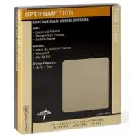 Medline #MSC1544EP, DRESSING, OPTIFOAM, THIN, 4"X4", 100 EA/CS, 10 BX/CS Image Medline #MSC1544EP, DRESSING, OPTIFOAM, THIN, 4"X4", 100 EA/CS, 10 BX/CS Image