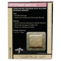 Medline #MSC2033EP, Optifoam Gentle Border Adhesive Dressing, 3 x 3" (7.6 x 7.6 cm), 1.5 x 1.5" (3.8 x 3.8 cm) Pad, 10 EA/BX Image Medline #MSC2033EP, Optifoam Gentle Border Adhesive Dressing, 3 x 3" (7.6 x 7.6 cm), 1.5 x 1.5" (3.8 x 3.8 cm) Pad, 10 EA/BX Image
