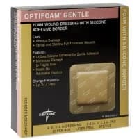 Medline #MSC2044EP, DRESSING, OPTIFOAM, GENTLE BORDER, 4"X4", 10 EA/BX, 100 EA/CS Image Medline #MSC2044EP, DRESSING, OPTIFOAM, GENTLE BORDER, 4"X4", 10 EA/BX, 100 EA/CS Image