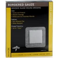 Medline #MSC3266, GAUZE, BORDER, 6"X6", 4"X4"PAD, STERILE, 15 EA/BX, 150 EA/CS Image Medline #MSC3266, GAUZE, BORDER, 6"X6", 4"X4"PAD, STERILE, 15 EA/BX, 150 EA/CS Image