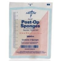 Medline #NON21441, GAUZE, SPONGE, POST-OP, 4"X3", STRL, LF, 2/PK, 2 EA/PK, 25 PK/BX, 600 PK/CS Image Medline #NON21441, GAUZE, SPONGE, POST-OP, 4"X3", STRL, LF, 2/PK, 2 EA/PK, 25 PK/BX, 600 PK/CS Image