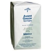 Medline #NON25443, GAUZE, SPONGE, AVANT, 4"X4", 3PLY, NS, LF, 200 EA/BG, 20 BG/CS Image Medline #NON25443, GAUZE, SPONGE, AVANT, 4"X4", 3PLY, NS, LF, 200 EA/BG, 20 BG/CS Image