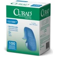 Medline #NON25660BL, BANDAGE, ADH, FABRIC, 1"X3"BLUE, METAL DET, 1200 EA/CS, 12 BX/CS Image Medline #NON25660BL, BANDAGE, ADH, FABRIC, 1"X3"BLUE, METAL DET, 1200 EA/CS, 12 BX/CS Image