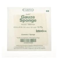 Medline #PRM21423, GAUZE, SPONGE, 4"X4", 12PLY, STERILE, LF, 1/PK, 1200 EA/CS, 12 BX/CS Image Medline #PRM21423, GAUZE, SPONGE, 4"X4", 12PLY, STERILE, LF, 1/PK, 1200 EA/CS, 12 BX/CS Image