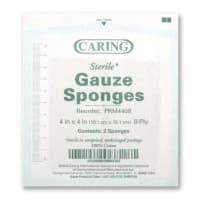 Medline #PRM4408, GAUZE, SPONGE, 4"X4", 8PLY, STERILE, LF, 2/PK, 1 PK/EA, 50 PK/BX, 1200 PK/CS Image Medline #PRM4408, GAUZE, SPONGE, 4"X4", 8PLY, STERILE, LF, 2/PK, 1 PK/EA, 50 PK/BX, 1200 PK/CS Image