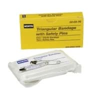 North Safety #020370, BANDAGE, TRIANGULAR, STERILE, W/2 SFTY PINS, 10/BX Image North Safety #020370, BANDAGE, TRIANGULAR, STERILE, W/2 SFTY PINS, 10/BX Image