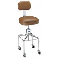 Pedigo Products #P-1040-SS-BLK, STOOL, W/BACK, CASTERS, SCREW ADJ, BLACK, EACH Image Pedigo Products #P-1040-SS-BLK, STOOL, W/BACK, CASTERS, SCREW ADJ, BLACK, EACH Image