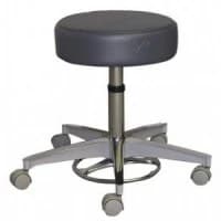 Pedigo Products #P-528-GS-BLK, STOOL, FOOT-OPERATED, 5CASTER, W/O BACK, BLK, EACH Image Pedigo Products #P-528-GS-BLK, STOOL, FOOT-OPERATED, 5CASTER, W/O BACK, BLK, EACH Image