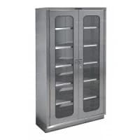 Pedigo Products #P-8230-WC, CABINET, SS, GLASS DD, FLAT TOP, CASTER BASE, EACH Image Pedigo Products #P-8230-WC, CABINET, SS, GLASS DD, FLAT TOP, CASTER BASE, EACH Image