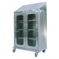 Pedigo Products #P-8235-WC, CABINET, SS, GLASS DD, SLOPED TOP, CASTER BS, EACH Image Pedigo Products #P-8235-WC, CABINET, SS, GLASS DD, SLOPED TOP, CASTER BS, EACH Image