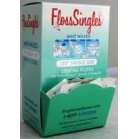 Single Use Dental #D180F, Singles Dispenser Floss Dental Nylon 20" Strands 180/Bx, 6 BX/CA Image Single Use Dental #D180F, Singles Dispenser Floss Dental Nylon 20" Strands 180/Bx, 6 BX/CA Image