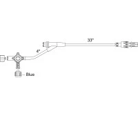Smiths Medical #SM924SL, 4-Way Large Bore Hi-Flo Stopcock with Non-Vented Blue Cap on Middle Port, Standard Bore Extension, SmartSite Needle-Free Valve, Slide Swivel Luer Lock, 50/CS Image Smiths Medical #SM924SL, 4-Way Large Bore Hi-Flo Stopcock with Non-Vented Blue Cap on Middle Port, Standard Bore Extension, SmartSite Needle-Free Valve, Slide Swivel Luer Lock, 50/CS Image