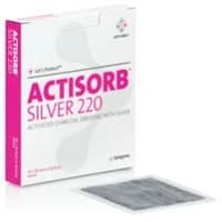 Systagenix #105220, DRESSING ACTISORB SLVR 4 1/8INX4 1/8IN 50/CA Image Systagenix #105220, DRESSING ACTISORB SLVR 4 1/8INX4 1/8IN 50/CA Image